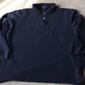 Vintage Lands End Long Sleeve Polo Shirt